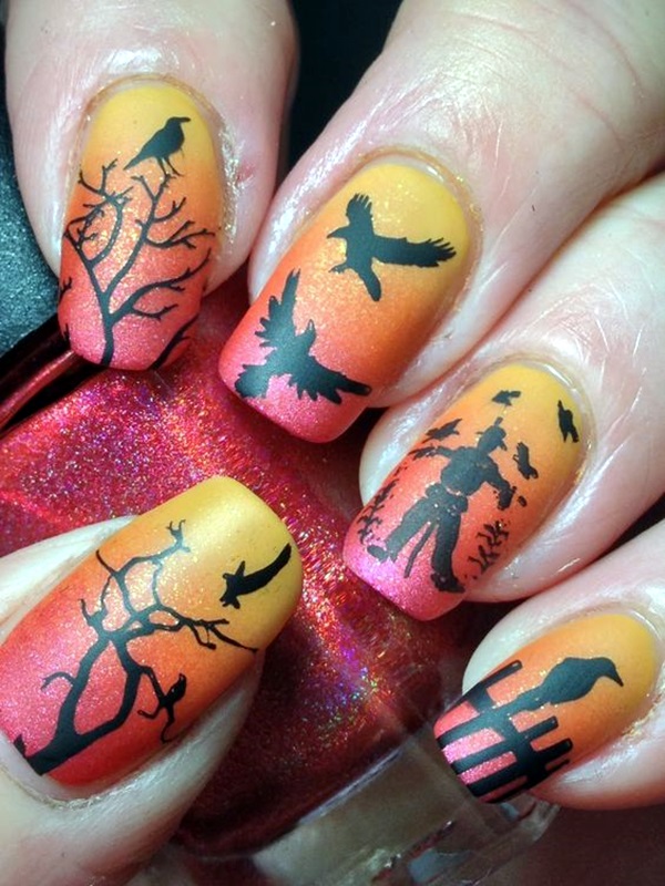 Pretty Thanksgiving Nails Art Designs (4)