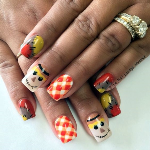 Pretty Thanksgiving Nails Art Designs (6)