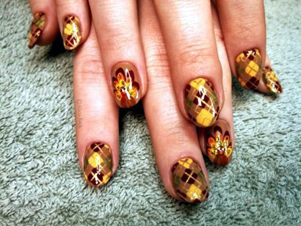 Pretty Thanksgiving Nails Art Designs (9)