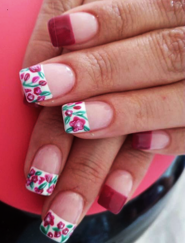 PRETTY FRENCH NAILS DESIGNS