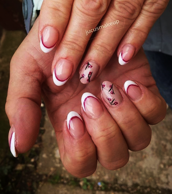 PRETTY FRENCH NAILS DESIGNS