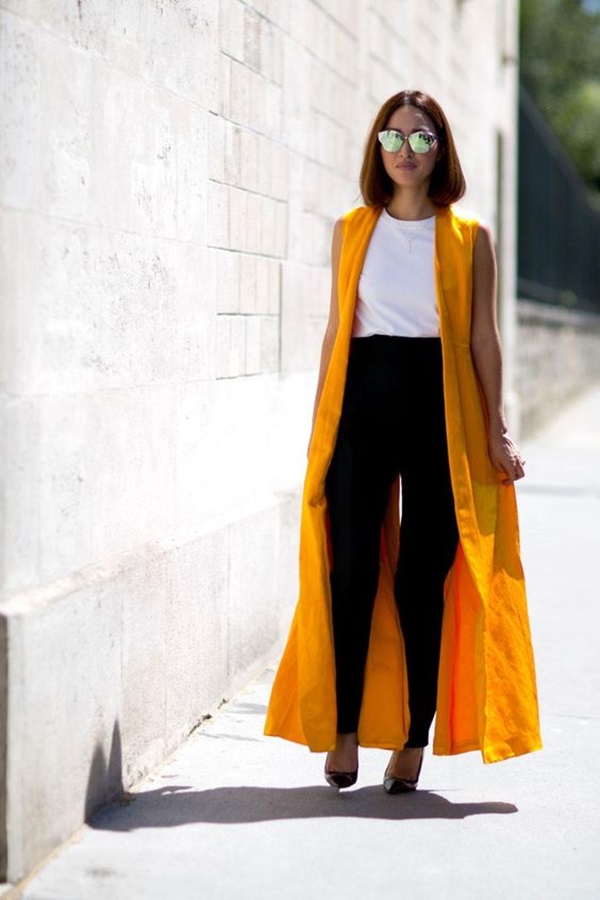 outfit with sleeveless blazer
