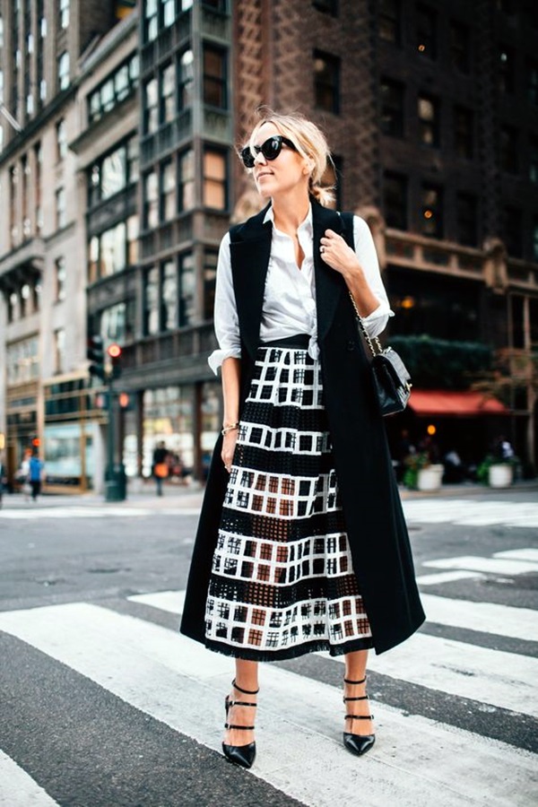 outfit with sleeveless blazer