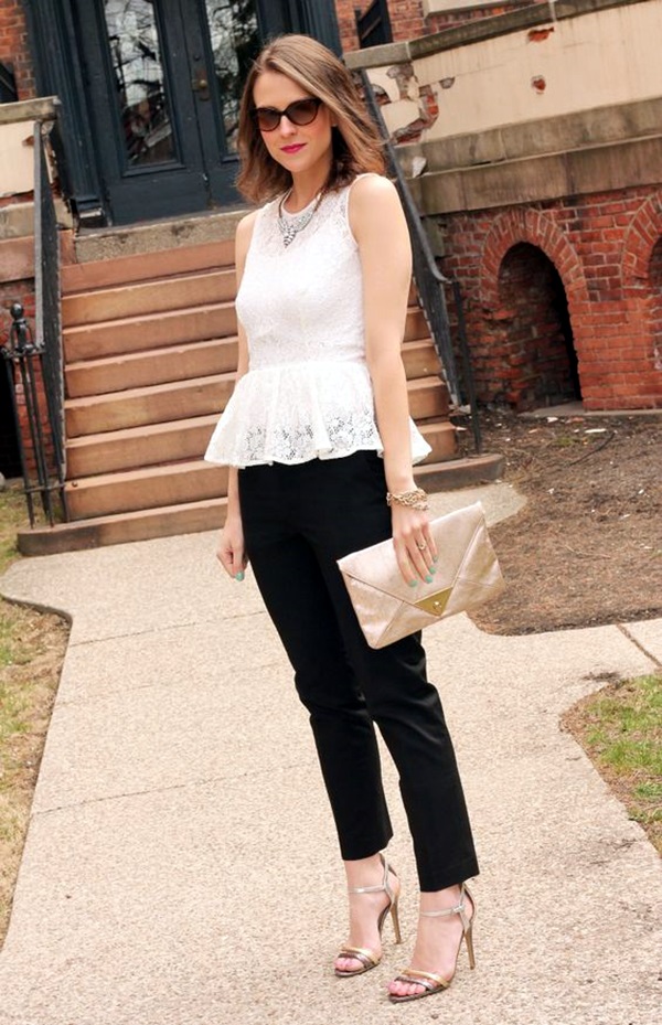 30 So Much Tasteful Peplum Top Outfits
