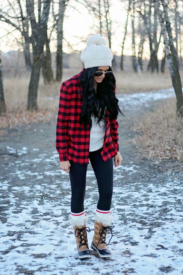 Plaid Shirt Outfits Ideas (18)