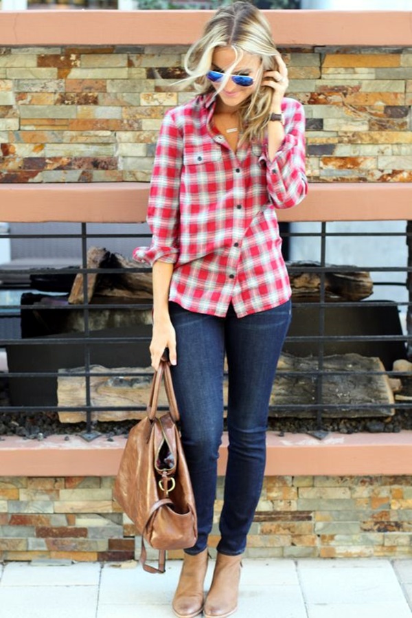 Plaid Shirt Outfits Ideas (19)