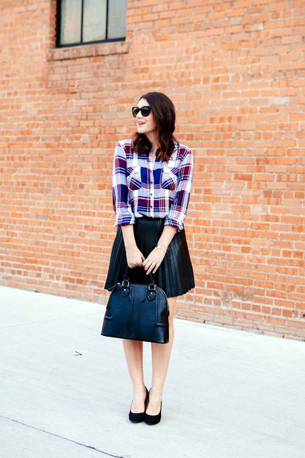 Plaid Shirt Outfits Ideas (2)