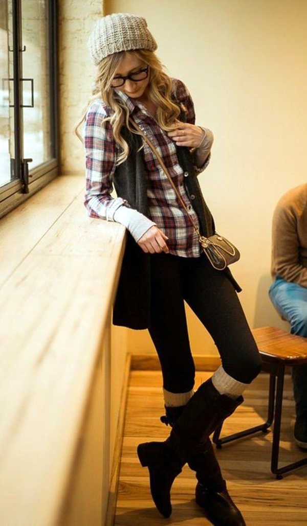 Plaid Shirt Outfits Ideas (2)