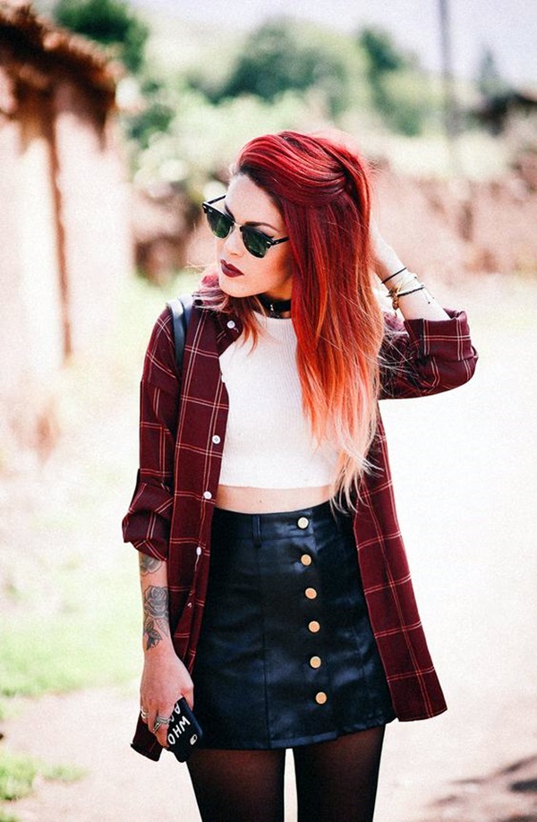 Plaid Shirt Outfits Ideas (3)