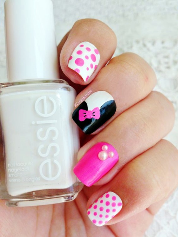 cute-pink-and-black-nails-designs-11