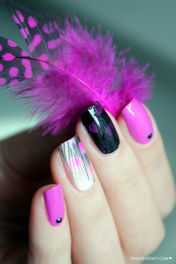 cute-pink-and-black-nails-designs-13