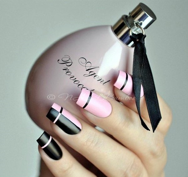 cute-pink-and-black-nails-designs-14