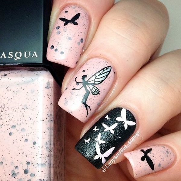 cute-pink-and-black-nails-designs-16