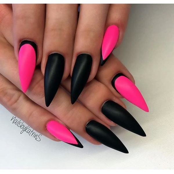 cute-pink-and-black-nails-designs-2