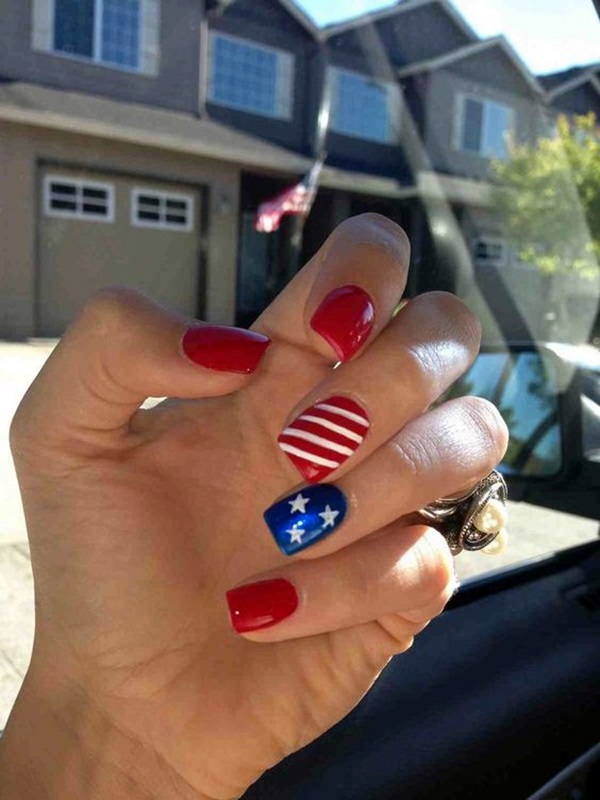 Celebrate Freedom with 4th of July Nails: Almond Design
