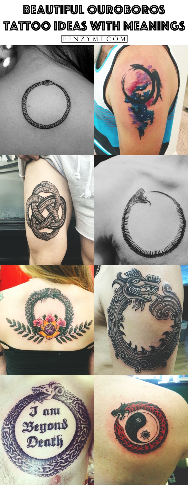 Beautiful Ouroboros Tattoo Ideas with Meanings1