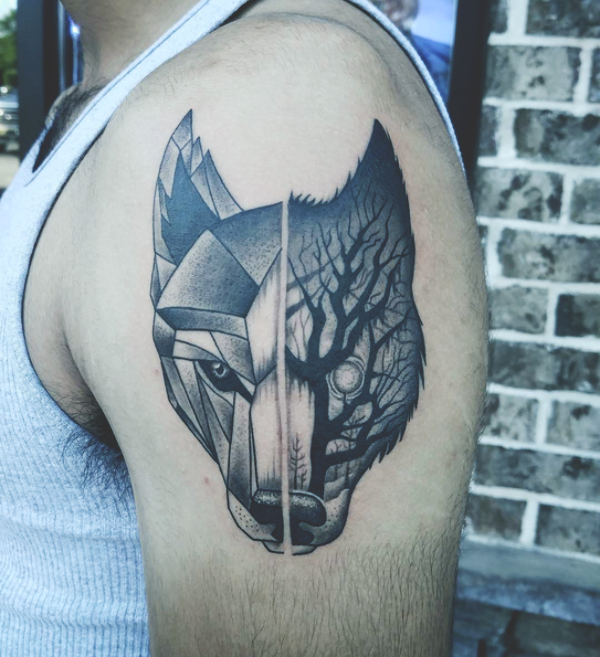 Wolf Tattoo Designs For Men13