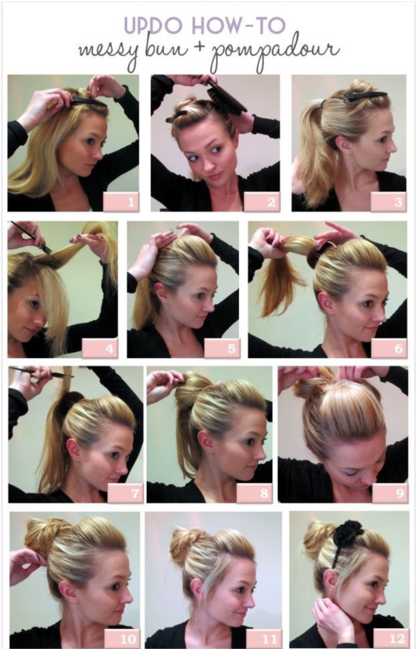 How-to-make-a-sock-Bun-Step-by-Step-Tutorials