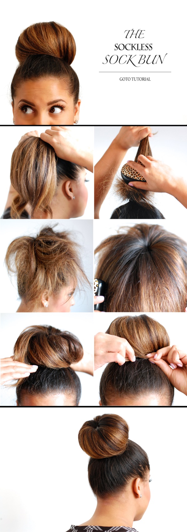 How-to-make-a-sock-Bun-Step-by-Step-Tutorials