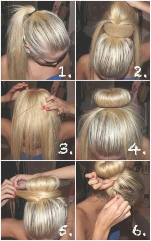 How-to-make-a-sock-Bun-Step-by-Step-Tutorials