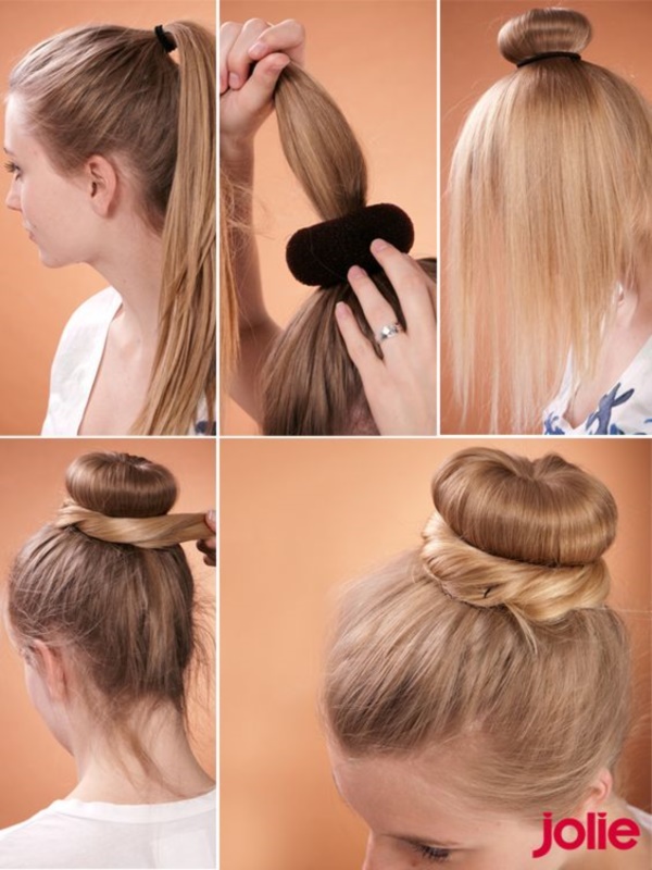 How-to-make-a-sock-Bun-Step-by-Step-Tutorials