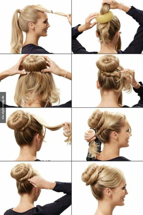 How-to-make-a-sock-Bun-Step-by-Step-Tutorials