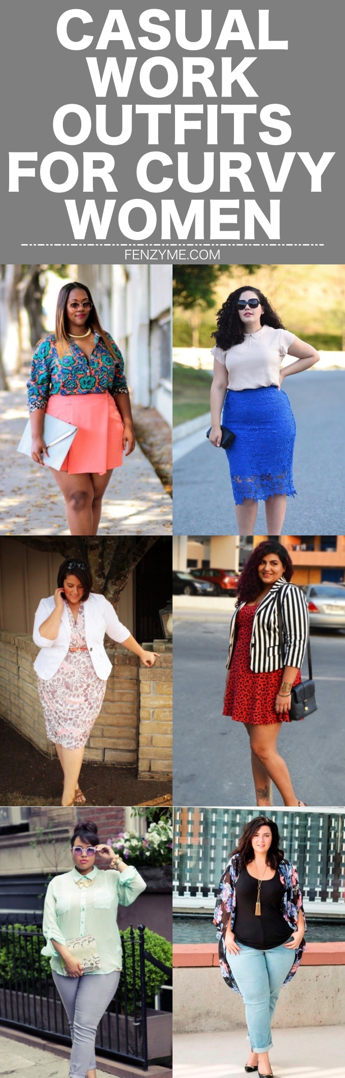 Casual Work Outfits for Curvy Women