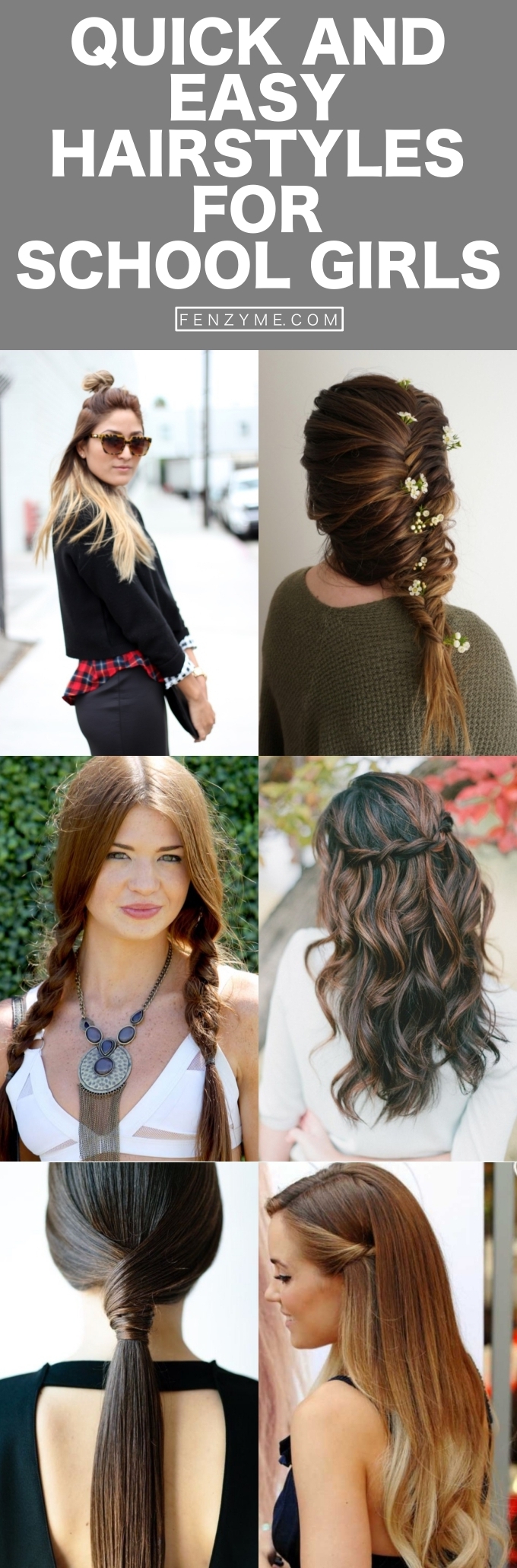 Quick and Easy Hairstyles for School Girls