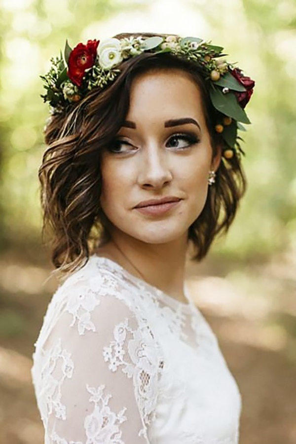 87 Creative Hairstyles for short hair for wedding day Combine with Best Outfit