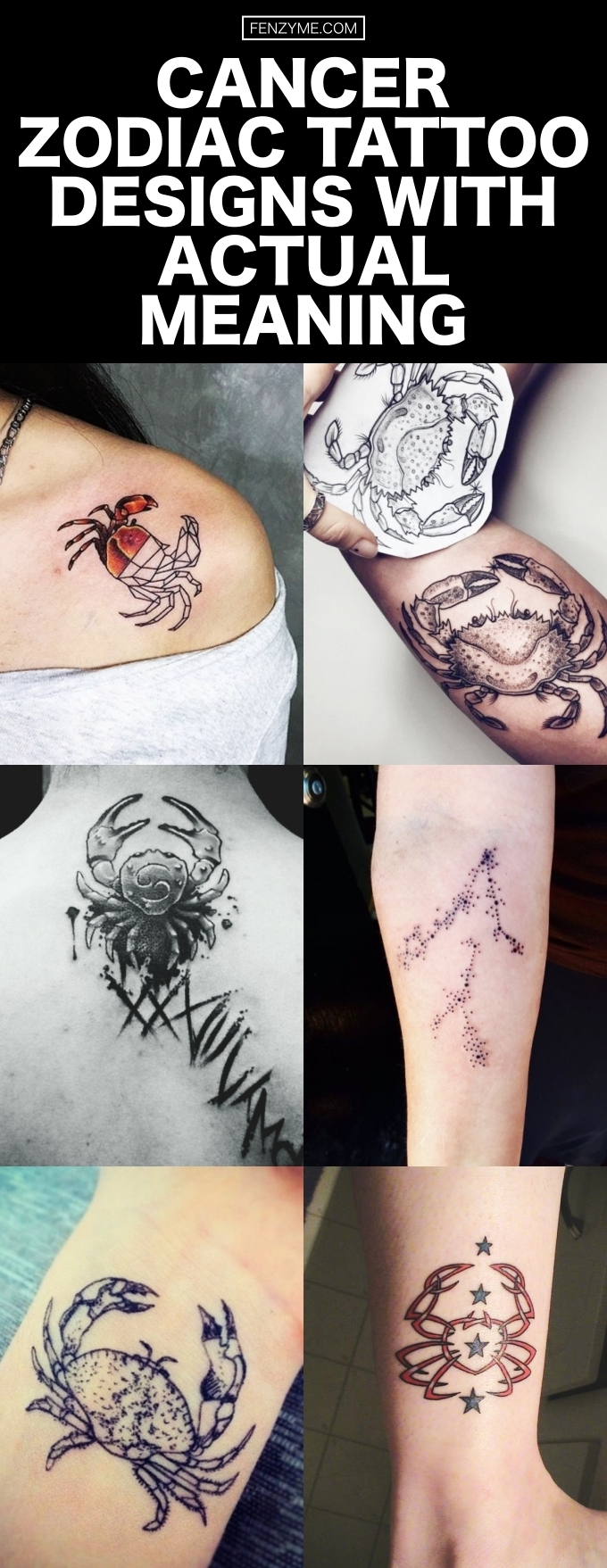 Cancer Zodiac Tattoo Designs With Actual Meaning