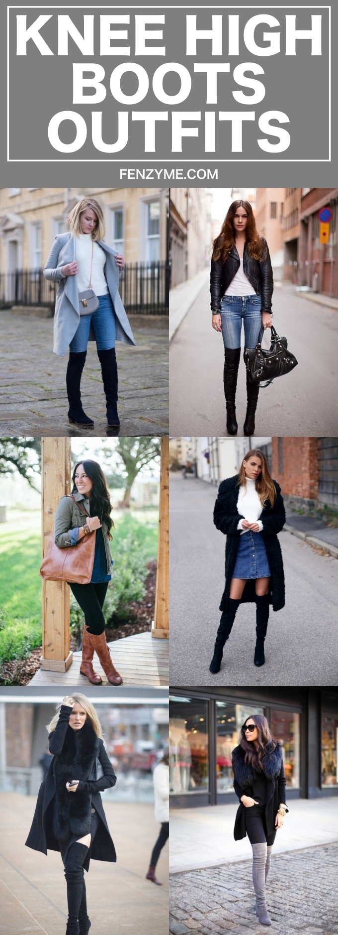 knee high boot winter outfits