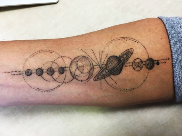 Solar System Tattoo Ideas