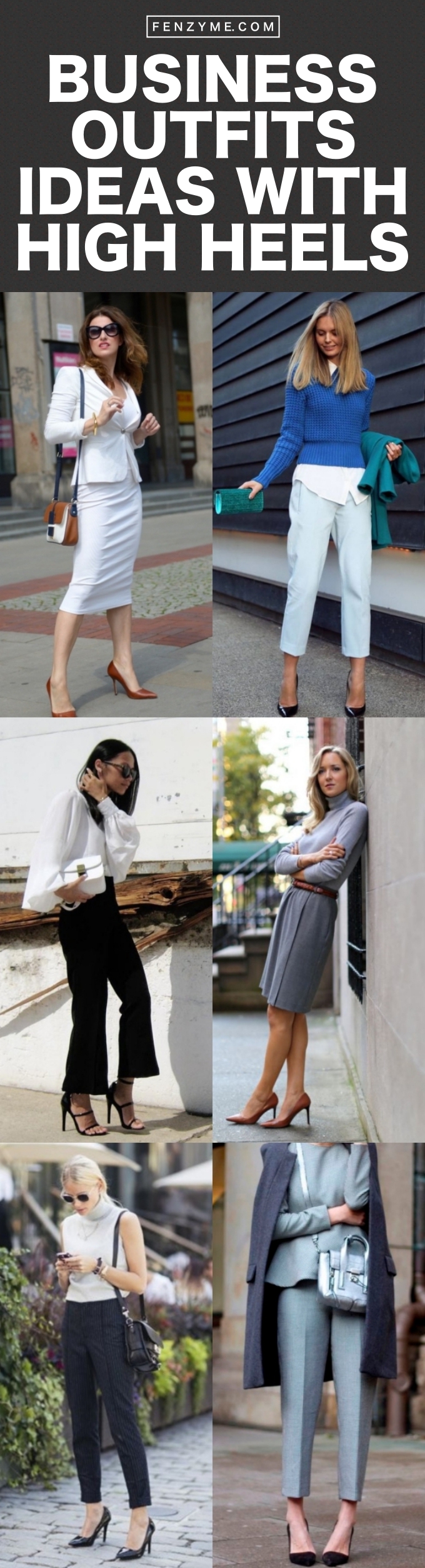 Business Outfits Ideas with High Heels