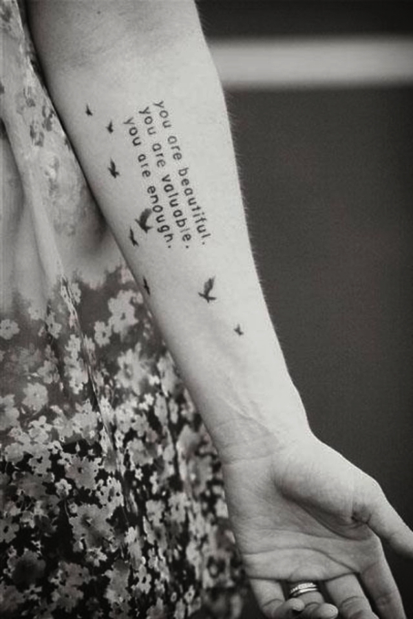 Small but Motivational Quote Tattoos