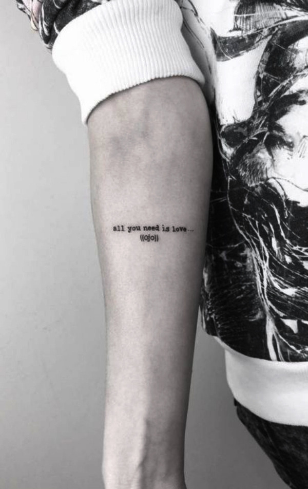 Small but Motivational Quote Tattoos