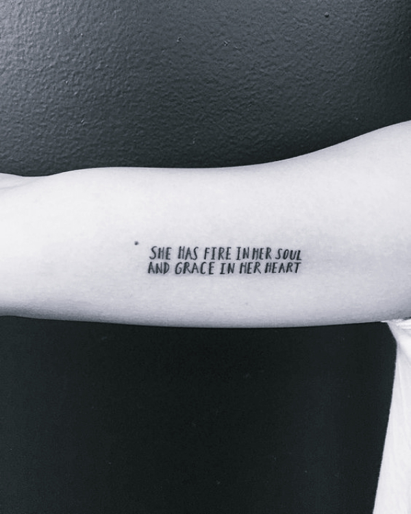 Small but Motivational Quote Tattoos