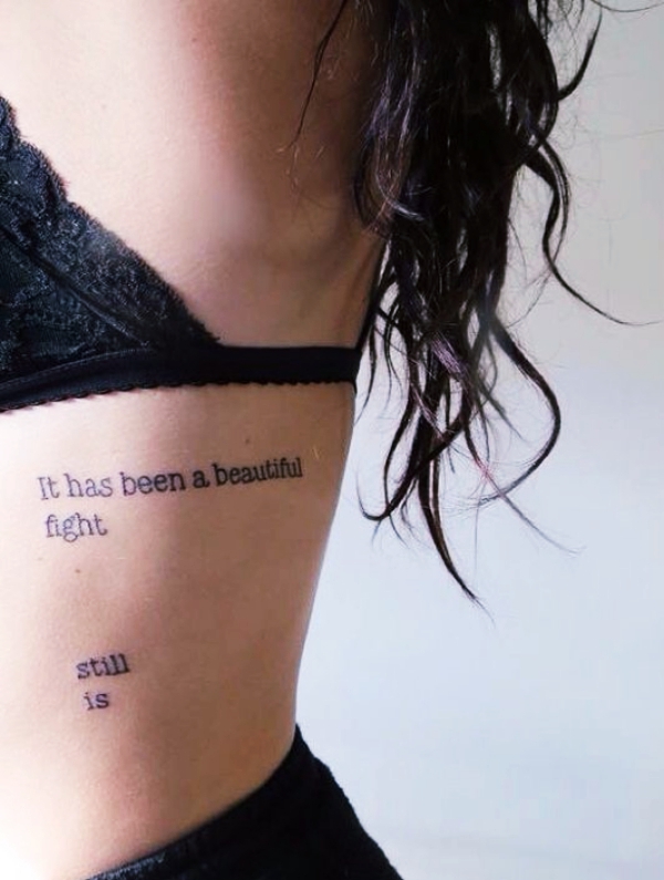 Small but Motivational Quote Tattoos