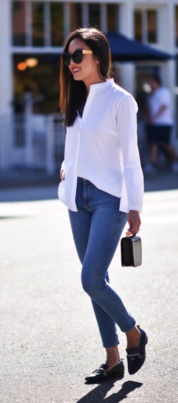 Casual Work Outfits with Flats