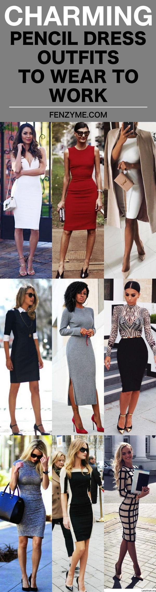 Pencil Dress Outfits To Wear To Work