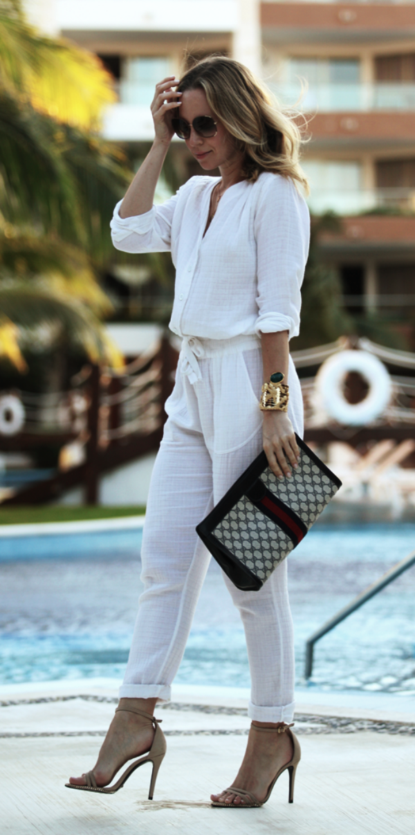 Casual White Pant Work Outfits