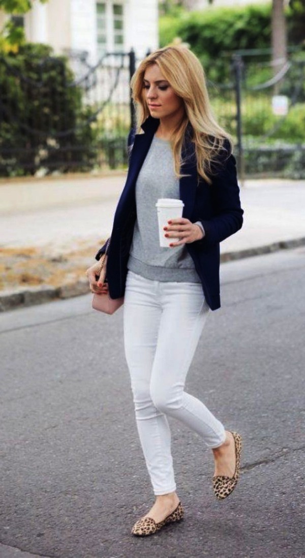 Casual White Pant Work Outfits