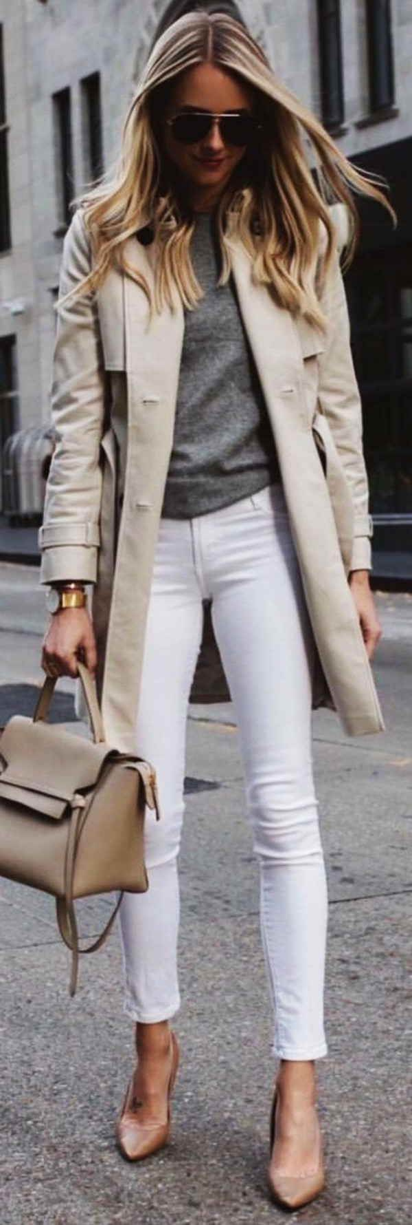 Casual White Pant Work Outfits