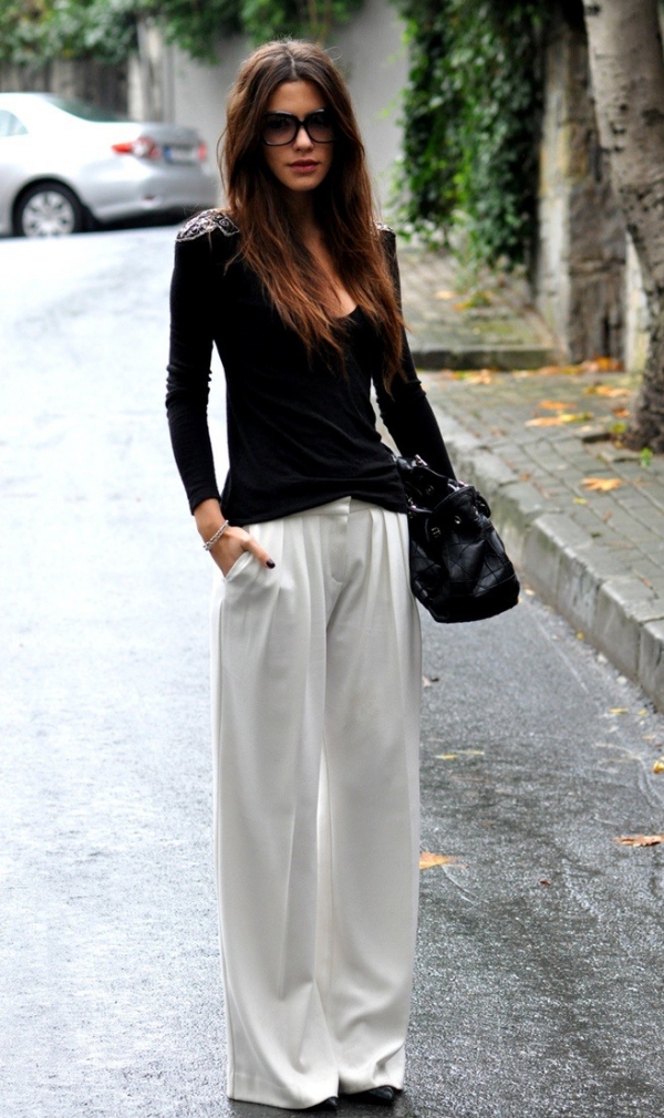 Casual White Pant Work Outfits