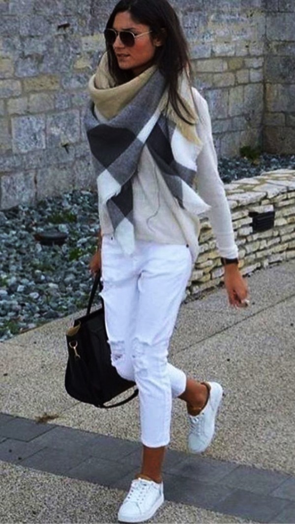 Casual White Pant Work Outfits