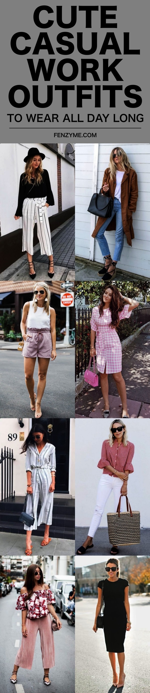 Cute Casual Work Outfits to Wear all day Long