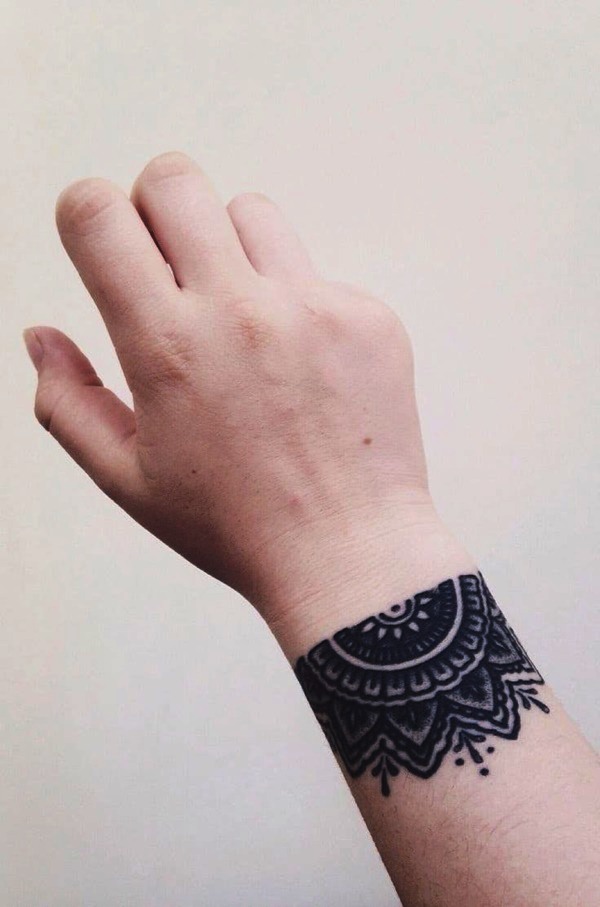 Unique Wrist Bracelet and Band Tattoos