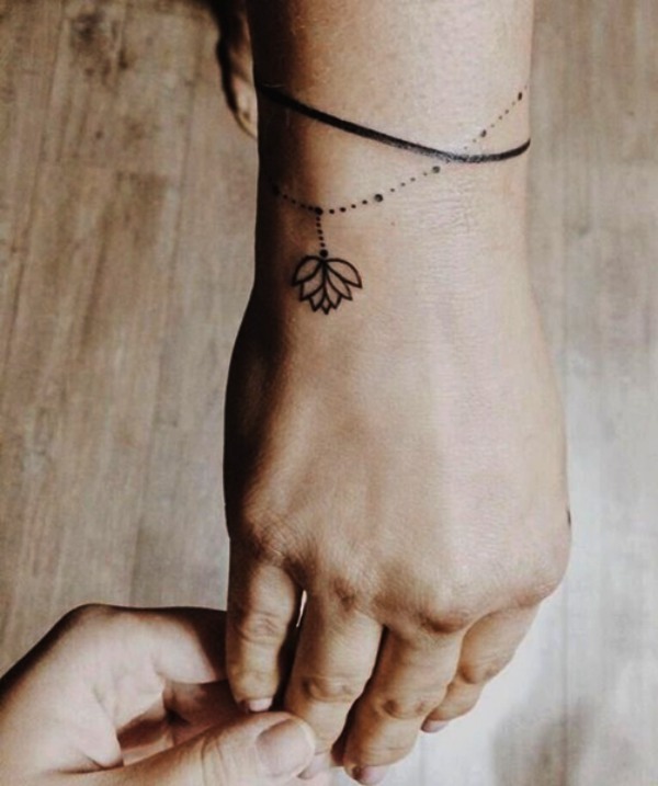 Unique Wrist Bracelet and Band Tattoos