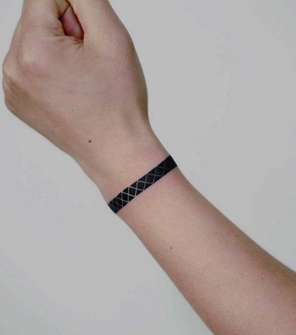 Unique Wrist Bracelet and Band Tattoos