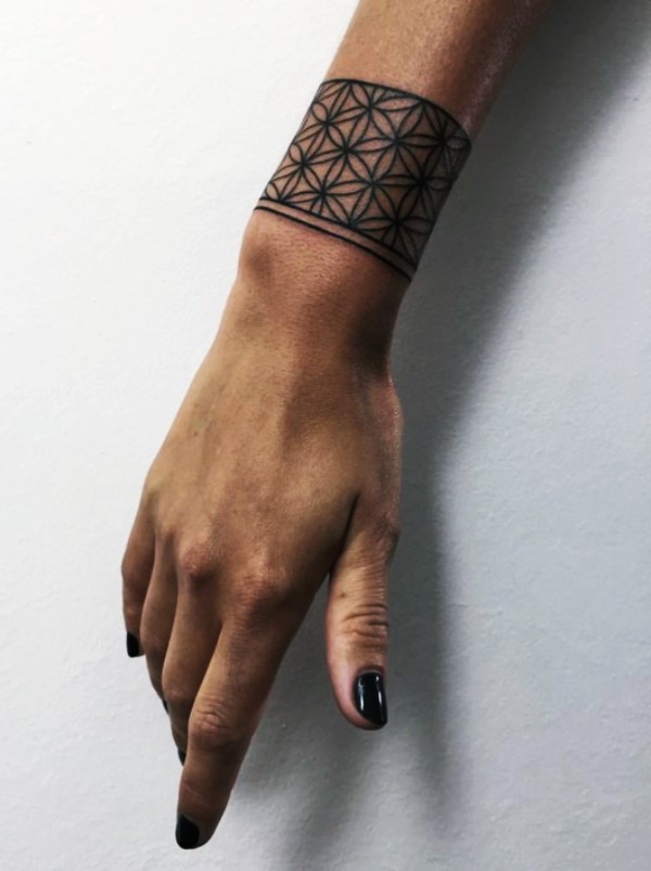 Unique Wrist Bracelet and Band Tattoos