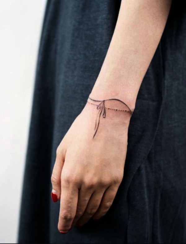 Unique Wrist Bracelet and Band Tattoos